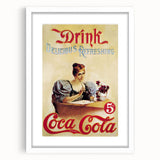 Retro Coca-Cola Wall Art – Vintage Mid-Century Modern Poster Print