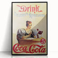 Retro Coca-Cola Wall Art – Vintage Mid-Century Modern Poster Print