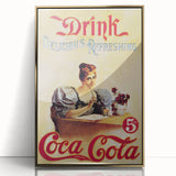 Retro Coca-Cola Wall Art – Vintage Mid-Century Modern Poster Print