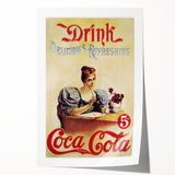 Retro Coca-Cola Wall Art – Vintage Mid-Century Modern Poster Print