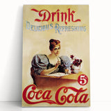 Retro Coca-Cola Wall Art – Vintage Mid-Century Modern Poster Print
