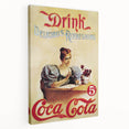 Retro Coca-Cola Wall Art – Vintage Mid-Century Modern Poster Print