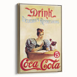 Retro Coca-Cola Wall Art – Vintage Mid-Century Modern Poster Print
