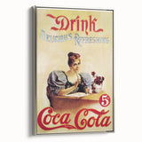 Retro Coca-Cola Wall Art – Vintage Mid-Century Modern Poster Print