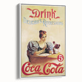 Retro Coca-Cola Wall Art – Vintage Mid-Century Modern Poster Print