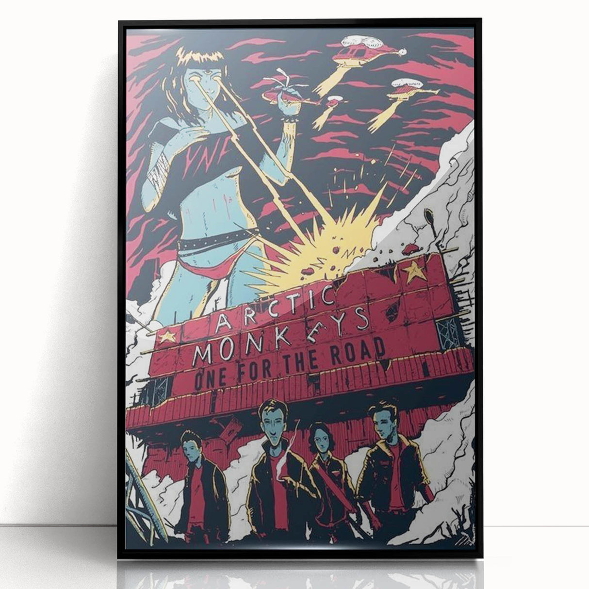 Arctic Monkeys One for the Road Poster – Retro Rock Wall Art