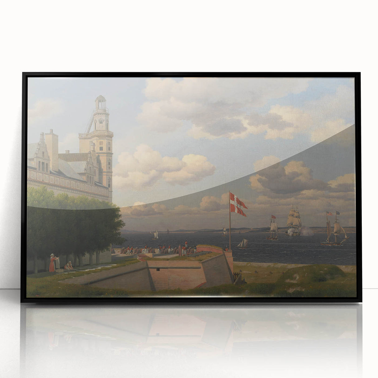 Realism Seascape Art - View from Kronborg by C.W. Eckersberg Print