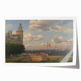 Realism Seascape Art - View from Kronborg by C.W. Eckersberg Print