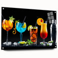 Colorful Cocktail Bar Art – Vibrant Drinks Kitchen Wall Print