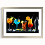 Colorful Cocktail Bar Art – Vibrant Drinks Kitchen Wall Print