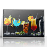 Colorful Cocktail Bar Art – Vibrant Drinks Kitchen Wall Print