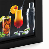 Colorful Cocktail Bar Art – Vibrant Drinks Kitchen Wall Print