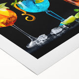 Colorful Cocktail Bar Art – Vibrant Drinks Kitchen Wall Print