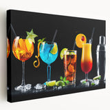 Colorful Cocktail Bar Art – Vibrant Drinks Kitchen Wall Print