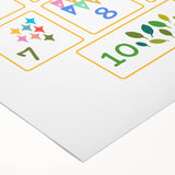 Counting to 10 Learning Wall Art - Kids Educational Number Poster