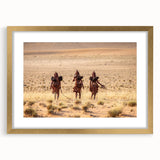 Textured art depicting abstract African scenery in muted earth tones on a framed canvas, suitable for bedroom decor.