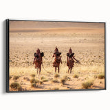 Black and white landscape art painting of Namibia on framed canvas, ideal for bedroom wall decor.