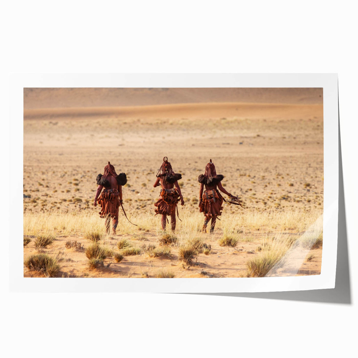 Extra large rolled print of a Namibian landscape, featuring muted earth tones, ideal for art wall dining room or bathroom.