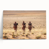 Black and white photo of Namibian landscape on large stretched canvas, suited for kitchen or bedroom wall art.