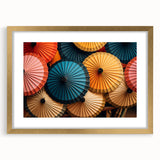 Extra large abstract art print of a scenic Laos landscape in muted earth tones on a textured canvas.