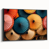 Black and white framed canvas featuring a vintage-style Laos landscape, ideal for bedroom wall decor.