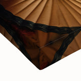 Black and white landscape art painting of a serene Laotian scene on large stretched canvas, ideal for bedroom wall decor.