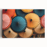 Black and white photograph on stretched canvas of a serene Laos landscape, ideal for kitchen wall art.