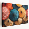 Large canvas print of a Laos scenery in earth tones, ideal for kitchen wall art.