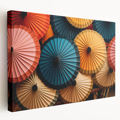 Large canvas print of a Laos scenery in earth tones, ideal for kitchen wall art.