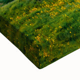 Large art featuring a black and white landscape painting of Albanian scenery on stretched canvas.