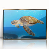 Art deco poster of a European Cyprus landscape in muted gold tones on framed acrylic, ideal for nursery wall art.