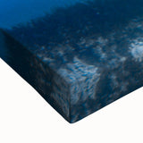 Large art depicting a black and white landscape of Cyprus on stretched canvas, suitable for bedroom wall decor.