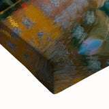 Large art of a black and white Danish landscape on stretched canvas, suitable for bedroom wall decor.