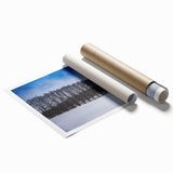 Extra large rolled canvas print featuring a detailed floral design in pastel shades, ideal for classy bathroom wall art.