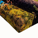 Large art of a Provence landscape in black and white on stretched canvas, ideal for bedroom wall decor.