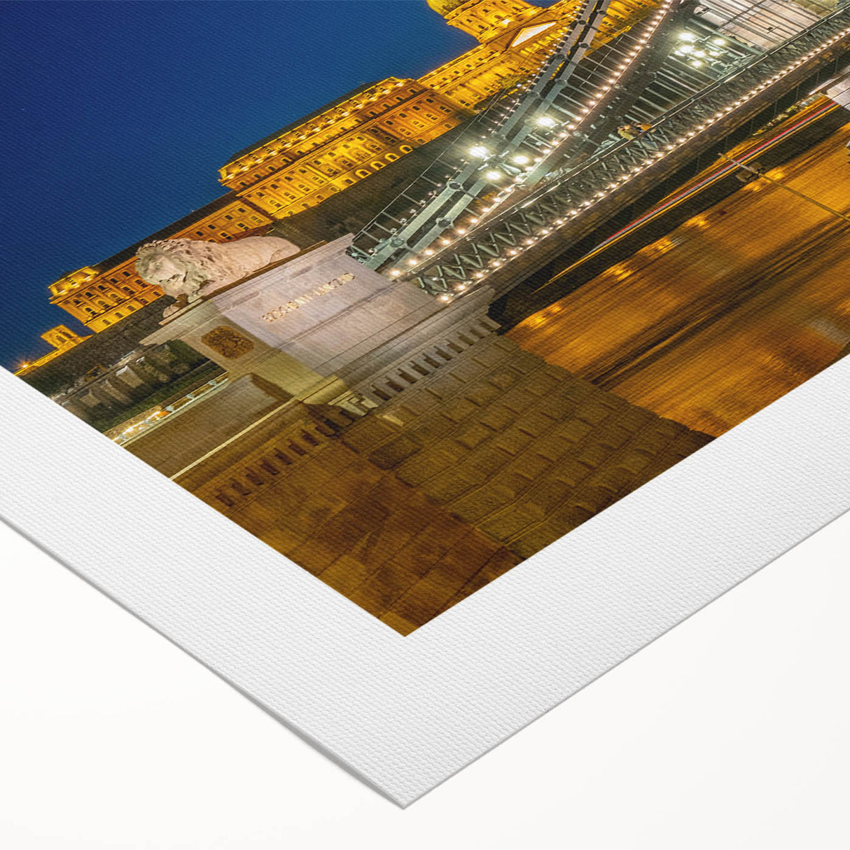 Art deco poster of a European cityscape in muted beige and brown tones on rolled canvas, ideal for dining room wall art.