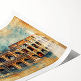 Extra large rolled print featuring line art flowers with subtle earth tones, ideal for large living room wall art.