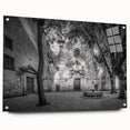 Acrylic print of Barcelona scenery in soft pastel shades, suitable for bedroom or dining room decor.