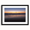 Extra large abstract art print featuring a textured, colorful depiction of Yucatan scenery on a framed black mat.