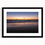 Extra large abstract art print featuring a textured, colorful depiction of Yucatan scenery on a framed black mat.
