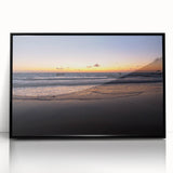 Large abstract wall art depicting a Yucatan scenery in muted earth tones on a framed acrylic.