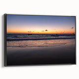 Black and white landscape art painting of Yucatan on framed canvas, suitable for bedroom wall decor.