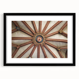 Abstract art print depicting vibrant, colorful scenery of Canterbury, New Zealand on a large textured canvas.