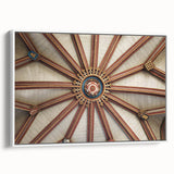 Vintage poster art of Canterbury, New Zealand with colorful palette on extra large framed canvas.