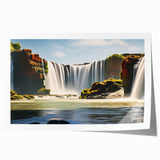 Extra large rolled canvas print depicting a vibrant floral scene in Argentina, ideal for art wall dining room.