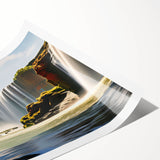 Extra large wall art featuring line art flowers in muted tones on a rolled canvas, suited for large living room decor.