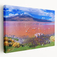 Large canvas print of a Bolivian landscape in earthy tones, ideal for kitchen wall art.