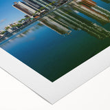 Art deco poster of a vibrant Rio de Janeiro scene on rolled canvas, ideal for dining room wall art.