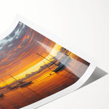 Extra large wall art featuring line art flowers in monochrome, printed on rolled canvas, ideal for large living room decor.