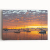 Black and white photo of Connecticut scenery on large stretched canvas, ideal for kitchen wall art.